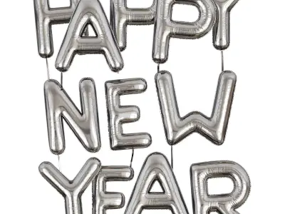 Happy New Year by Thekeeledeal Free low-poly 3D model