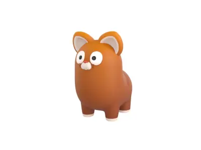 Cat Character 002 3D model