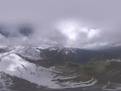 HDR - Snow Mountain Peaks 3D model