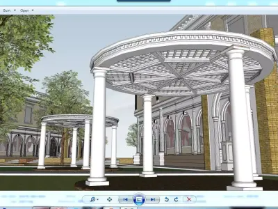 Sketchup Recreational Tourism building 01 3D model