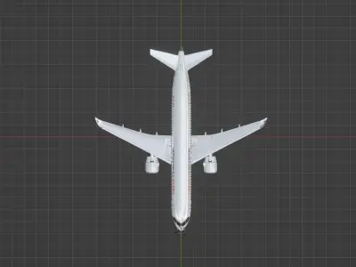 C919 airplane  3D model