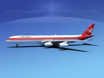 Airbus A340-600 AirLanka 3D model