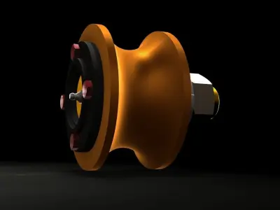 Rail Wheel 3D model