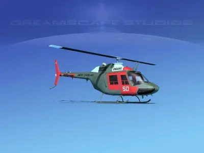 Bell OH-58B US Navy 2 3D model