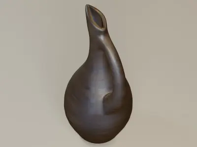 Wooden pitcher 3D model