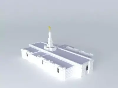 Templo Mormon (M). Free 3D model