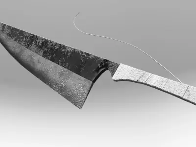 Ichigo Kurosaki zampaktou Low-poly 3D model