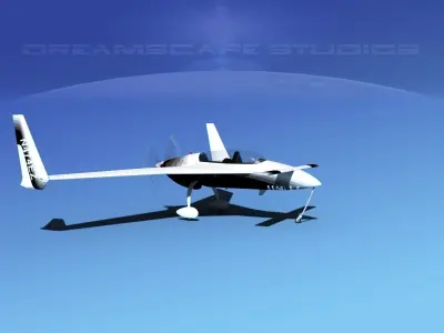 Rutan Long-EZ V02 3D model