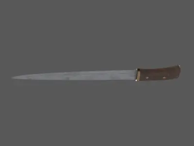 Medieval Seax Low-poly 3D model