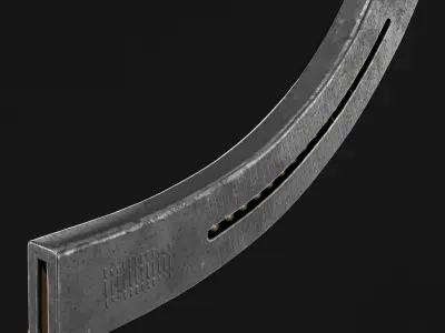 Japanese Type 1 Nambu Sub Machine Gun Low-poly 3D model