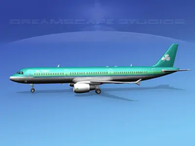 Airbus A321 Aer Lingus 3D model