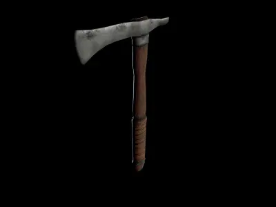 Most recognisible Native American weapon-tomohawk Free low-poly 3D model