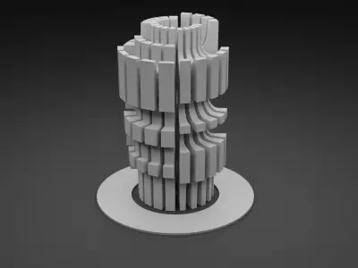 Kozara Monument 3D model