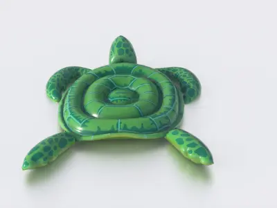 POOL FLOAT TURTLE Low-poly 3D model