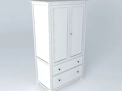 HEMNES wardrobe  Free 3D model