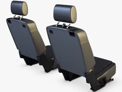 Car Seat Rear 3D model