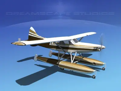 DeHavilland DHC-2 Turbo Beaver V13 3D model