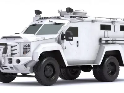 Lenco MedCat BearCat Medevac Armored Vehicle 3D model