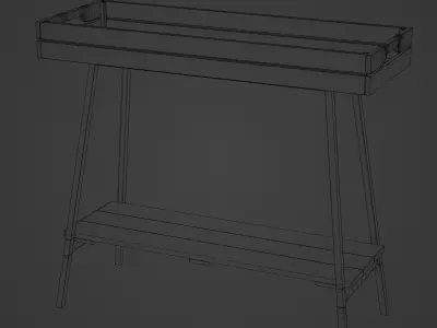 An IKEA Plant Stand Free low-poly 3D model