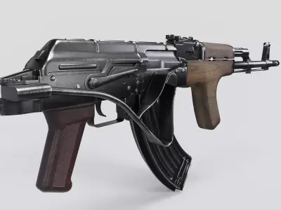 PA md 86 Rifle with detachable AG-40 Grenade Launcher Low-poly 3D model