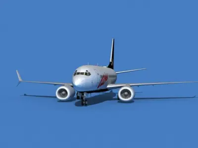 Boeing 737 MAX 7 Aloha 3D model