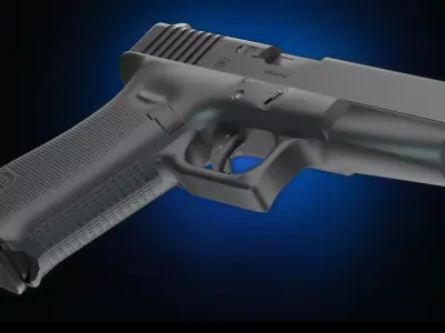 Glock 18 Gen 4 Low-poly 3D model