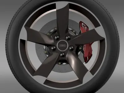 Audi R8 Spyder wheel 3D model