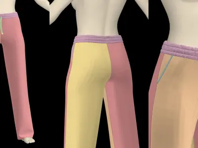 FEMALE PANTS PACK 2021 genesis8 zprj highpoly 3D model