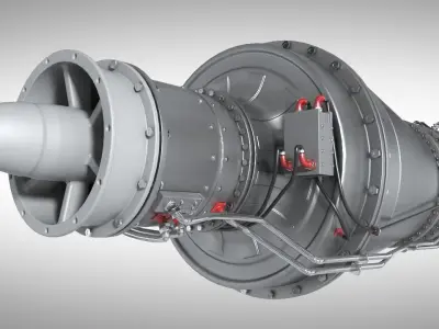 jet engine drone 3D model