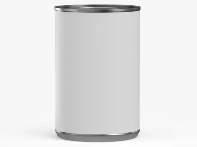Canned Carrots 14 5oz Blank and Generic Label 3D model