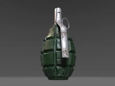 Grenade F-1 Low-poly Low-poly 3D model