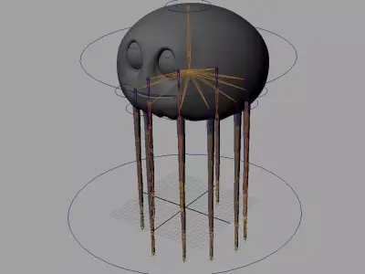 Rig Jelli Low-poly 3D model