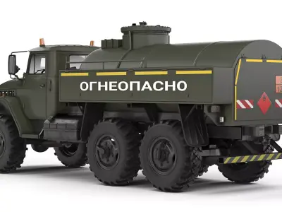 Ural 4320 ATZ-5 1998 3D model