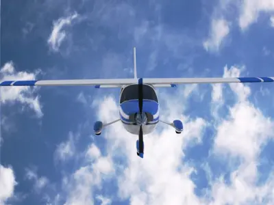 Cessna Cardinal propeller airplane 3D model