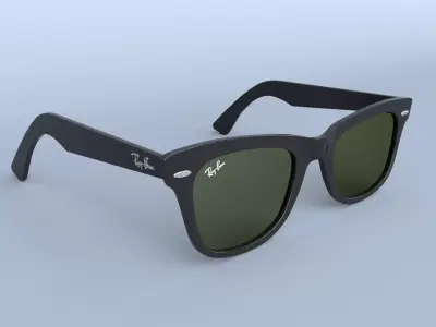 Ray Ban New Wayfarer sunglasses 3D model