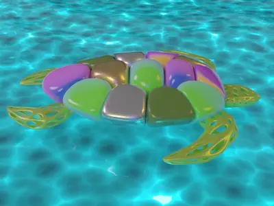 Abstract turtle 3D model 3D model