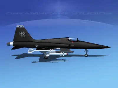 Northrop F-5E Tiger V01 USAF 3D model