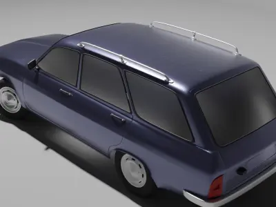Renault Car Low Detail 3d Model Free 3D model
