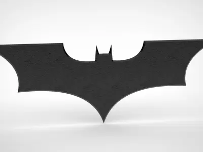 Batman darts- logo- sticker Free low-poly 3D model