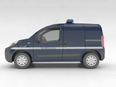 gendarmerie Peugeot Bipper 3D model