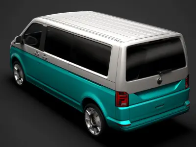 VW Multivan Bulli LWB T6 1 2020 3D model
