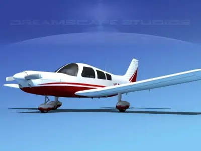 Piper PA-28-235 Cherokee V08 3D model