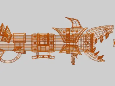 Jinx Fishbones  Low-poly 3D model