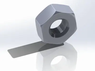 M4x3 Metal Bolt Free 3D model