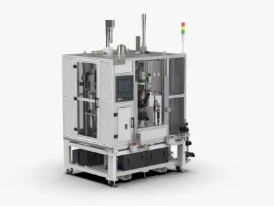 Automatic Press Fit Circlip Shaft Assembly Machine 3D model