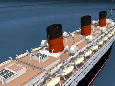 RMS Queen Mary 1 3D model