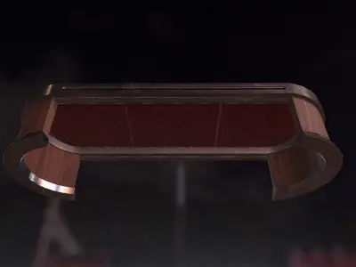 Sci Fi Bench Low-poly 3D model