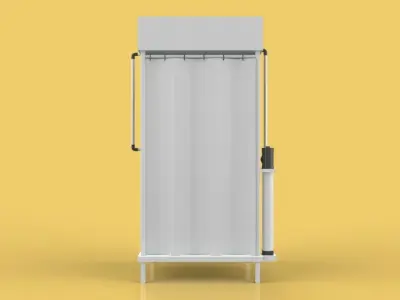 DISINFECTION CHAMBER CORONA COVID-19 SANITIZATION  TUNNEL  3D model