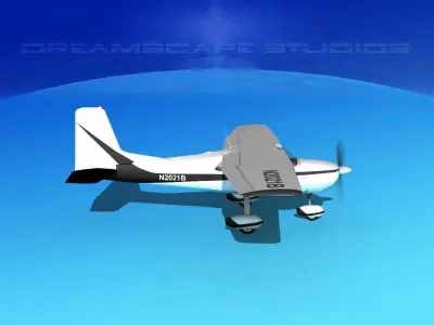 Cessna 172 Skyhawk 1958 V01 3D model