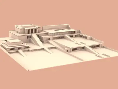 Temple of Hatshepsut 3D print model